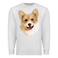 Oatmeal Heather Corgi Premium Sweatshirt - Jasminsmagicworld