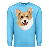 Ocean Blue Corgi Premium Sweatshirt - Jasminsmagicworld