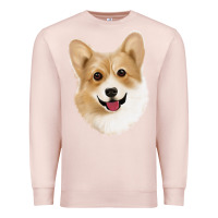 Pale Pink Corgi Premium Sweatshirt - Jasminsmagicworld