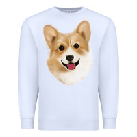 White Corgi Premium Sweatshirt - Jasminsmagicworld