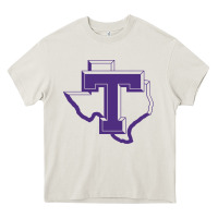 Cream tarleton tontexas Heavy Core Tee - linhVisuals