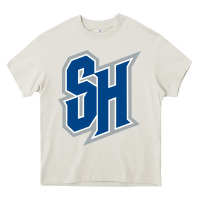 Cream seton hall pirates Heavy Core Tee - linhVisuals