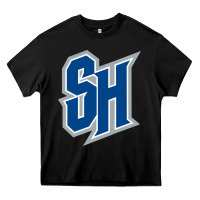 Black seton hall pirates Heavy Core Tee - linhVisuals