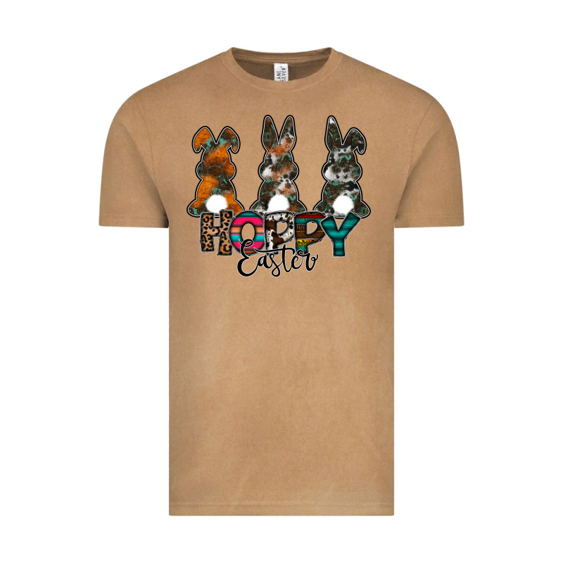 Hoppy Easter Vintage Tee by CowhideDigitalArt | Teevron