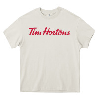 Cream tim horton tshirt Heavy Core Tee - linhVisuals