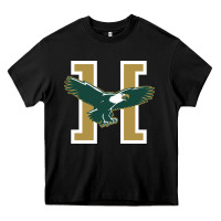 Black husson  eagles Heavy Core Tee - linhVisuals