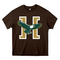 Chocolate Brown husson  eagles Heavy Core Tee - linhVisuals
