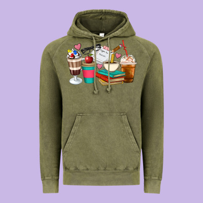 Teacher Coffee Cups Vintage Hoodie Designed By Artiststas