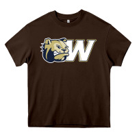 Chocolate Brown wingate merch, bulldogs Heavy Core Tee - linhVisuals