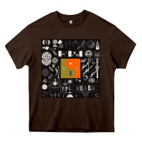 Chocolate Brown nice bon -iver symbol Heavy Core Tee - linhVisuals