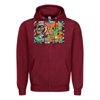 Burgundy western back to school 2nd grade 2 Zipper Hoodie - Jasminsmagicworld