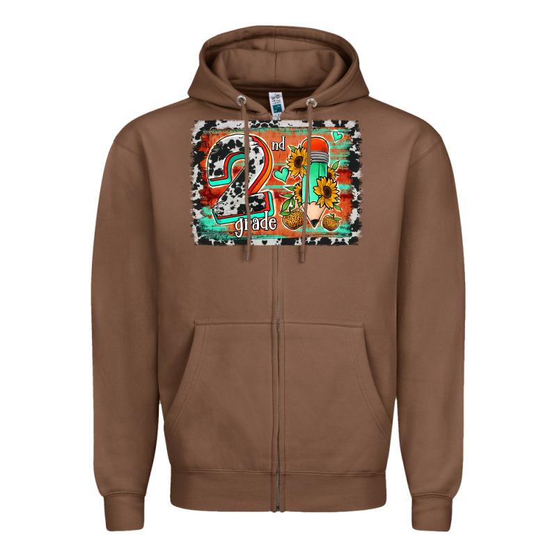 Western Back To School 2nd Grade 2 Zipper Hoodie by Jasminsmagicworld | Teevron