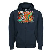 Navy western back to school 2nd grade 2 Zipper Hoodie - Jasminsmagicworld