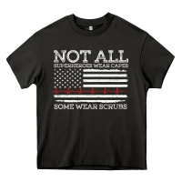 Asphalt nurses not all superheroes wear caps some wear scrubs nurse supportive Heavy Core Tee - linhVisuals
