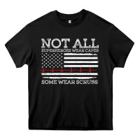 Black nurses not all superheroes wear caps some wear scrubs nurse supportive Heavy Core Tee - linhVisuals