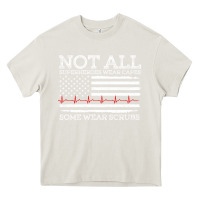 Cream nurses not all superheroes wear caps some wear scrubs nurse supportive Heavy Core Tee - linhVisuals