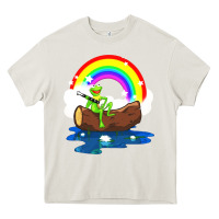 Cream the rainbow connection Heavy Core Tee - linhVisuals
