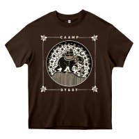 Chocolate Brown caamp Heavy Core Tee - linhVisuals