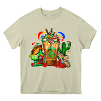 Mossy Mexican Cold Drink With Cactus Sombrero And Tequil Heavy Core Tee - FaDigitalArtStudio