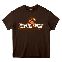 Chocolate Brown bowling green Heavy Core Tee - linhVisuals