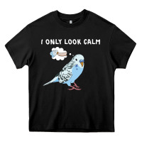 Black parakeet bird biting finger funny i only look calm Heavy Core Tee - linhVisuals