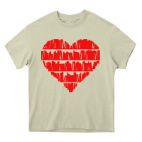 Mossy book lover Heavy Core Tee - linhVisuals
