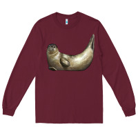 Burgundy sea seal Long Sleeve Tee - LillyAllenDesigns