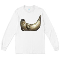 White sea seal Long Sleeve Tee - LillyAllenDesigns