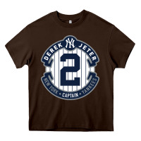 Chocolate Brown derek jeter Heavy Core Tee - linhVisuals