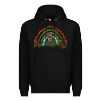Black reindeer rainbow christmas Premium Hoodie - RanaPortraitStore