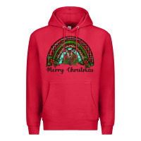 Cardinal reindeer rainbow christmas Premium Hoodie - RanaPortraitStore
