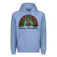 Colony Blue reindeer rainbow christmas Premium Hoodie - RanaPortraitStore