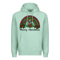 Seafoam reindeer rainbow christmas Premium Hoodie - RanaPortraitStore