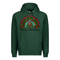 Sports Green reindeer rainbow christmas Premium Hoodie - RanaPortraitStore