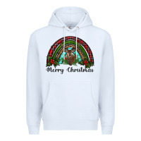 White reindeer rainbow christmas Premium Hoodie - RanaPortraitStore