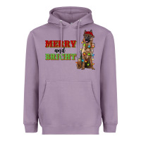 Lavender merry and bright german shepherd Heavyweight Hoodie - RanaPortraitStore