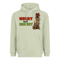 Matcha merry and bright german shepherd Heavyweight Hoodie - RanaPortraitStore