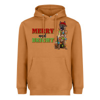 Meerkat merry and bright german shepherd Heavyweight Hoodie - RanaPortraitStore