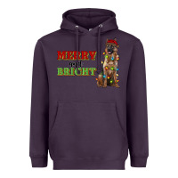 Plum merry and bright german shepherd Heavyweight Hoodie - RanaPortraitStore