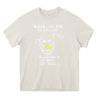 Cream military mr grenade is not our friend Heavy Core Tee - linhVisuals