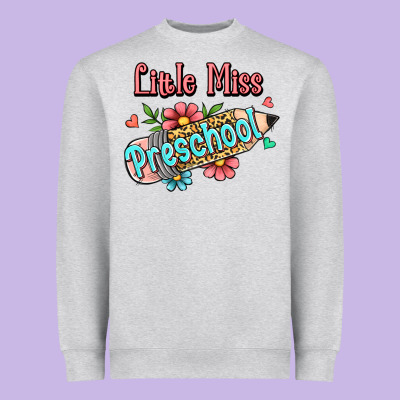 Little Miss Preschool Heavyweight Sweatshirt Designed By Ranaportraitstore