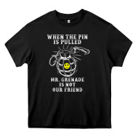 Black military mr grenade is not our friend Heavy Core Tee - linhVisuals