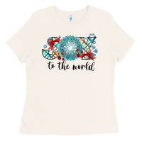 Bone Joy to the World Ladies Tee - CowhideDigitalArt