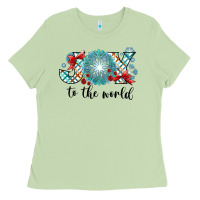 Matcha Joy to the World Ladies Tee - CowhideDigitalArt
