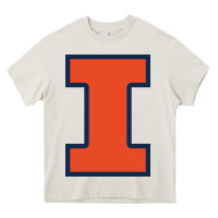 Cream Illinois fighting illini, University of Illinois, UIUC, Geari Heavy Core Tee - linhVisuals