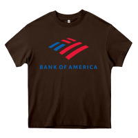 Chocolate Brown bank of america  company Heavy Core Tee - linhVisuals