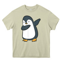 Mossy penguin dabbing funny Heavy Core Tee - linhVisuals