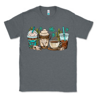 Charcoal Heather bull skull coffee cups Classic Tee - OliviaCreatesArt