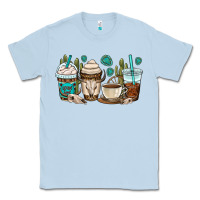 Dusty Blue bull skull coffee cups Classic Tee - OliviaCreatesArt