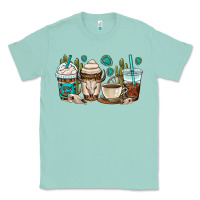 Seafoam bull skull coffee cups Classic Tee - OliviaCreatesArt